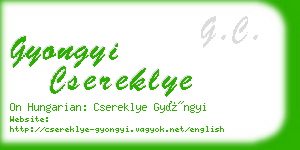 gyongyi csereklye business card